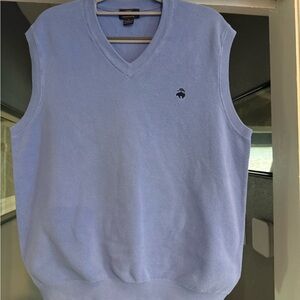 Brooks Brothers Light Blue V-Neck Sweater Vest
